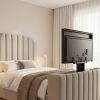 Picture of Modern Smart Bed with Integrated Motorized TV Lift System